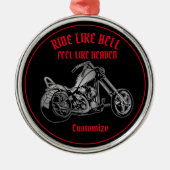 Biker Heaven Metal Ornament (Vorne)