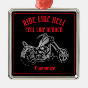 Biker Heaven Metal Ornament Aus Metall