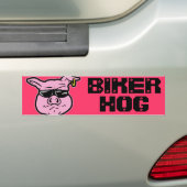 Biker Hog Autoaufkleber (Auf Auto)