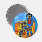 Biker Joanne Magnet (Vorderseite/Rückseite)