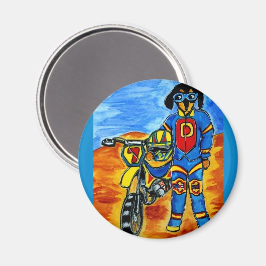 Biker Joanne Magnet (Vorderseite/Rückseite)