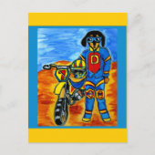 Biker Joanne Postkarte (Vorderseite)