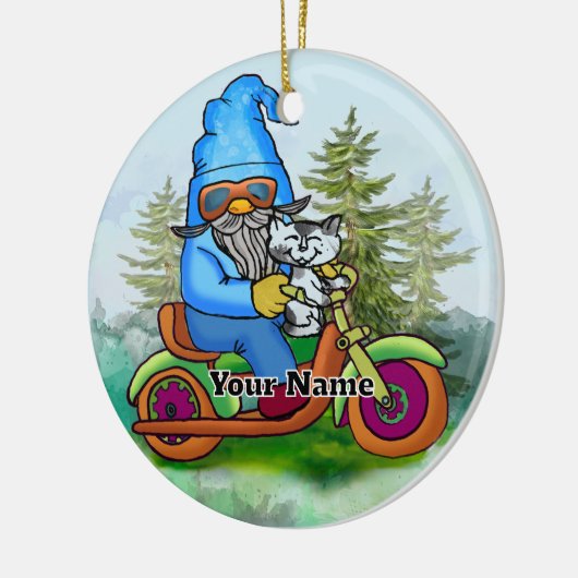 Biker Keramik Ornament (Links)