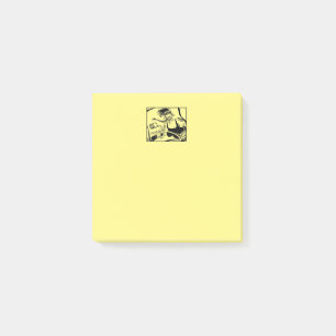 Biker Kick Gelb 3x3 Notizblöcke Post-it Klebezettel