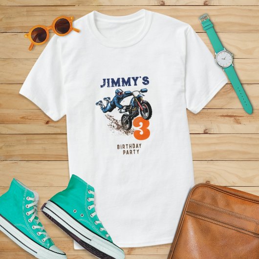 Biker Kid Dirt Stunt Bike Geburtstag T-Shirt