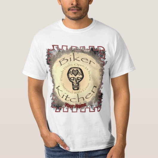 Biker Kitchen T - Shirt (Vorderseite)