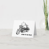 Biker Kitty Greeting Card Karte (Vorderseite)