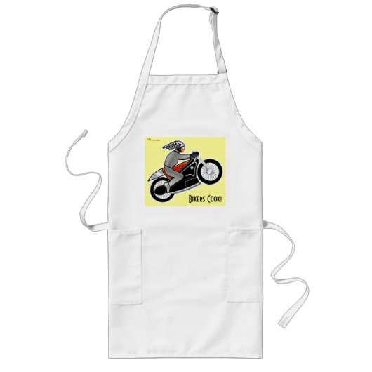 Biker kochen! lange schürze (Vorne)