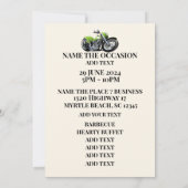 BIKER KUNDGEBUNG PARTY VIP Zulassung Einladung (Rückseite)