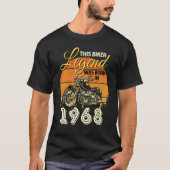 Biker Legende Männer Motorrad-Legende war Geboren T-Shirt (Vorderseite)