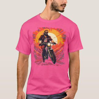 Biker Man Riding Motorbike T-Shirt