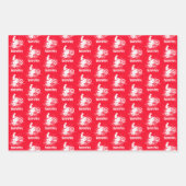 Biker Motocross Dirt Bikers Mud Splats Muster Geschenkpapier Set (Vorderseite)