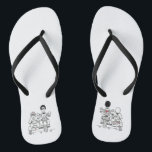 Biker Motorbike   Sidecar Wedding Flip Flops Badesandalen<br><div class="desc">Motorrad   Sidecar Hochzeitskippen Flops. Ideal für ein Motorrad-Thema Spaß lässige Hochzeit oder zum Tragen auf Ihre Flitterwochen.</div>