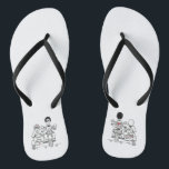 Biker Motorbike   Sidecar Wedding Flip Flops Badesandalen<br><div class="desc">Motorrad   Sidecar Hochzeitskippen Flops. Ideal für ein Motorrad-Thema Spaß lässige Hochzeit oder zum Tragen auf Ihre Flitterwochen.</div>