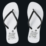Biker Motorbike   Sidecar Wedding Flip Flops Badesandalen<br><div class="desc">Motorrad   Sidecar Hochzeitskippen Flops. Ideal für ein Motorrad-Thema Spaß lässige Hochzeit oder zum Tragen auf Ihre Flitterwochen.</div>