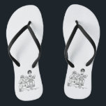 Biker Motorbike   Sidecar Wedding Flip Flops Badesandalen<br><div class="desc">Motorrad   Sidecar Hochzeitskippen Flops. Ideal für ein Motorrad-Thema Spaß lässige Hochzeit oder zum Tragen auf Ihre Flitterwochen.</div>