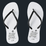 Biker Motorbike   Sidecar Wedding Flip Flops Badesandalen<br><div class="desc">Motorrad   Sidecar Hochzeitskippen Flops. Ideal für ein Motorrad-Thema Spaß lässige Hochzeit oder zum Tragen auf Ihre Flitterwochen.</div>
