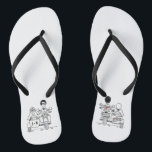 Biker Motorbike   Sidecar Wedding Flip Flops Badesandalen<br><div class="desc">Motorrad   Sidecar Hochzeitskippen Flops. Ideal für ein Motorrad-Thema Spaß lässige Hochzeit oder zum Tragen auf Ihre Flitterwochen.</div>