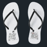 Biker Motorbike   Sidecar Wedding Flip Flops Badesandalen<br><div class="desc">Motorrad   Sidecar Hochzeitskippen Flops. Ideal für ein Motorrad-Thema Spaß lässige Hochzeit oder zum Tragen auf Ihre Flitterwochen.</div>