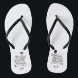 Biker Motorbike   Sidecar Wedding Flip Flops Badesandalen<br><div class="desc">Motorrad   Sidecar Hochzeitskippen Flops. Ideal für ein Motorrad-Thema Spaß lässige Hochzeit oder zum Tragen auf Ihre Flitterwochen.</div>