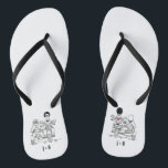 Biker Motorbike   Sidecar Wedding Flip Flops Badesandalen<br><div class="desc">Motorrad   Sidecar Hochzeitskippen Flops. Ideal für ein Motorrad-Thema Spaß lässige Hochzeit oder zum Tragen auf Ihre Flitterwochen.</div>