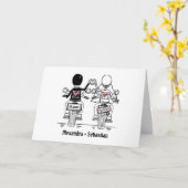 Biker Motorcycle Wedding Anniversary Karte (Gelbe Blume)