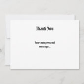 Biker Motorcycle Wedding  Dankeskarte (Rückseite)