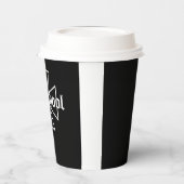 Biker Motorrad Eisernes Kreuz Oldschool Chopper Pappbecher (Links)