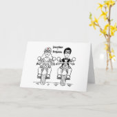 Biker-Motorrad-Hochzeit Karte (Gelbe Blume)