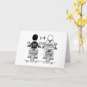 Biker-Motorrad-Hochzeit Karte (Gelbe Blume)