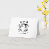 Biker-Motorrad-Hochzeit Karte (Gelbe Blume)
