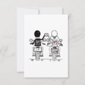 Biker Motorrad-Hochzeit Save The Date (Vorderseite)
