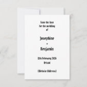 Biker Motorrad-Hochzeit Save The Date (Rückseite)