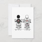 Biker-Motorrad-Hochzeit Save The Date (Vorderseite)