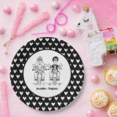 Biker-Motorrad-Hochzeitsfeier Pappteller (Party)