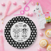 Biker-Motorrad-Hochzeitsfeier Pappteller (Party)