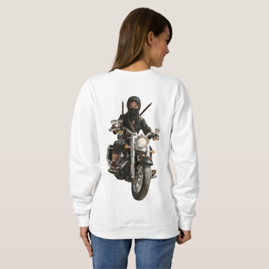 Biker Ninja Sweatshirt (Schwarz voll)