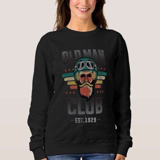Biker- oder Motorradklub Est 1929 Sweatshirt (Vorderseite)