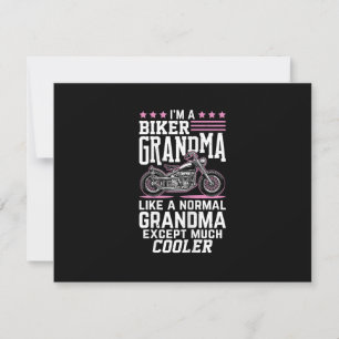 Biker Oma - Motorrad Oma Biker Oma RSVP Karte