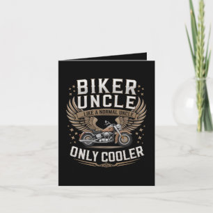 Biker Onkel Motorrad Vatertag Feiertagskarte