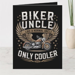 Biker Onkel Motorrad Vatertag Karte