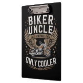 Biker Onkel Motorrad Vatertag Klemmbrett (Links)
