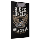 Biker Onkel Motorrad Vatertag Klemmbrett (Rechts)