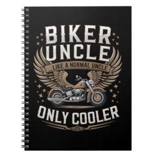 Biker Onkel Motorrad Vatertag Notizblock