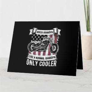 Biker Opa fährt Motorräder Motorradliebhaber R Karte