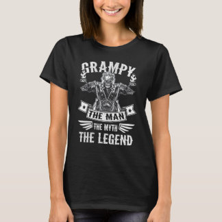 Biker Opa Grampy Der Mann Mythos Die Legende Moto T-Shirt