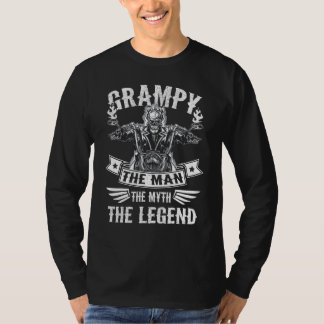 Biker-Opa Grampy Der Mann Mythos Die Legende Moto T-Shirt