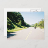Biker Postcard - Eine schöne Fahrt Postkarte (Vorne/Hinten)