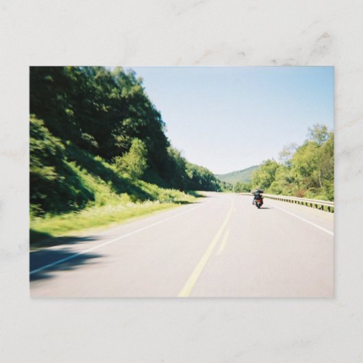 Biker Postcard - Eine schöne Fahrt Postkarte (Vorderseite)
