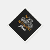 Biker Retrovintage My Retirement Plan Grandpa Serviette (Ecke)